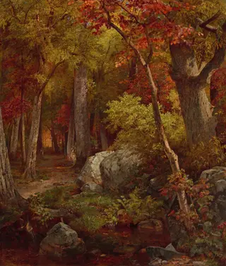 October, by William Trost Richards, oil, 1863