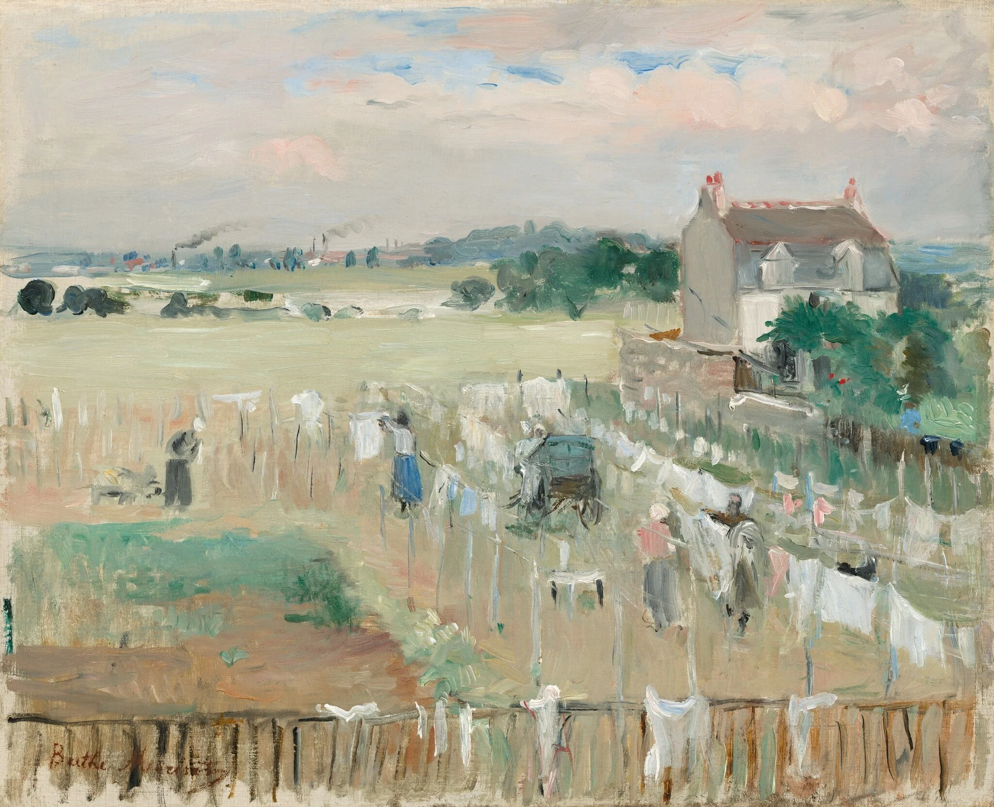 Hanging the Laundry out to Dry, detail