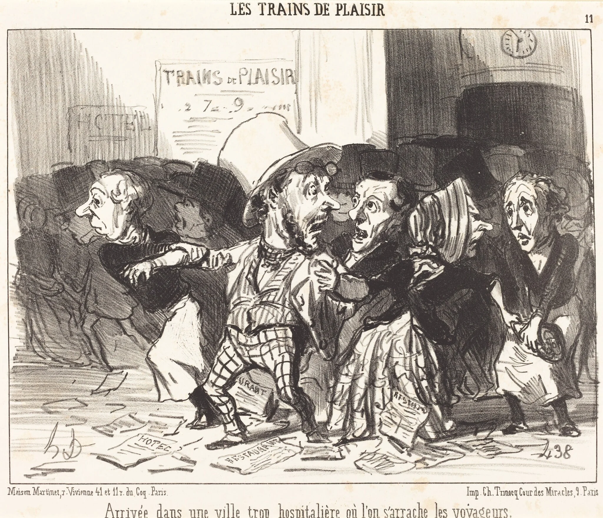 Arrivée dans une ville trop hospitalière..., detail