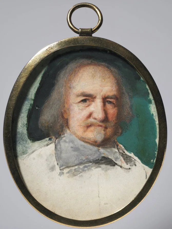 Portrait of Thomas Hobbes, detail