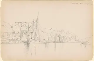 Norwich, Connecticut, by Peter Moran, graphite, 1882