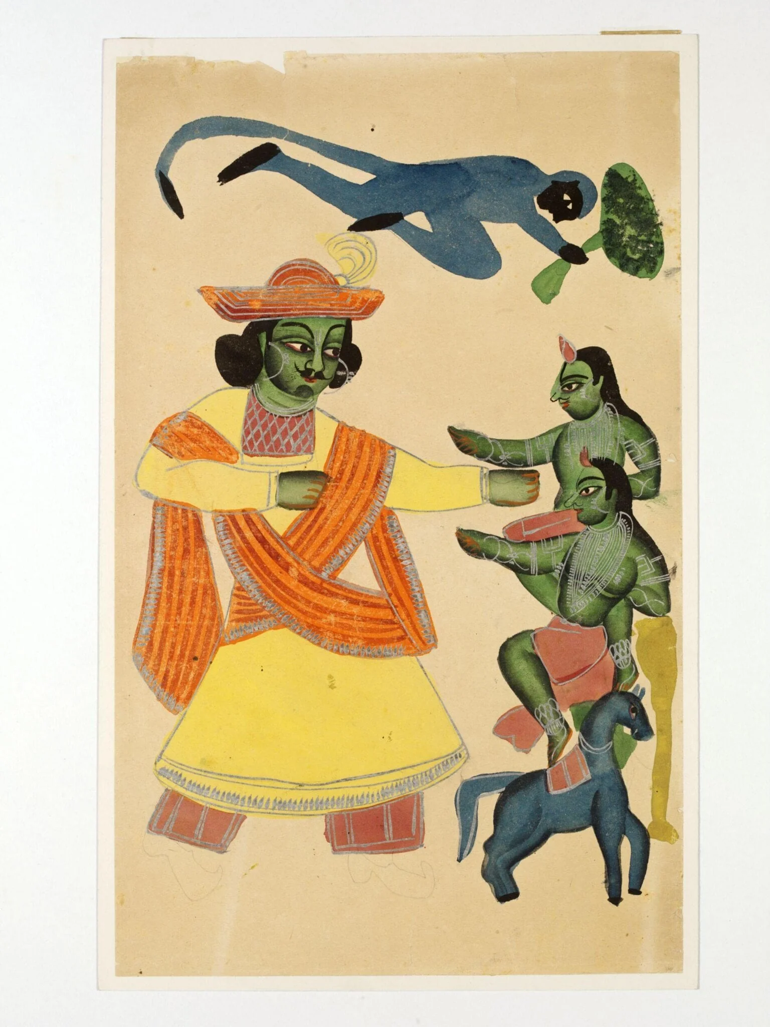 Rama, Kusha and Lava, detail