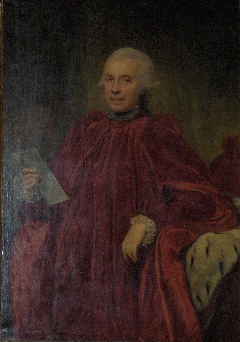 Portret van Michel-Angelo Cambiaso (1738-1813), Doge of Genoa, detail