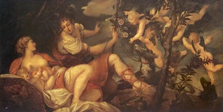 Diana and Endymion or Venus and Adonis, detail
