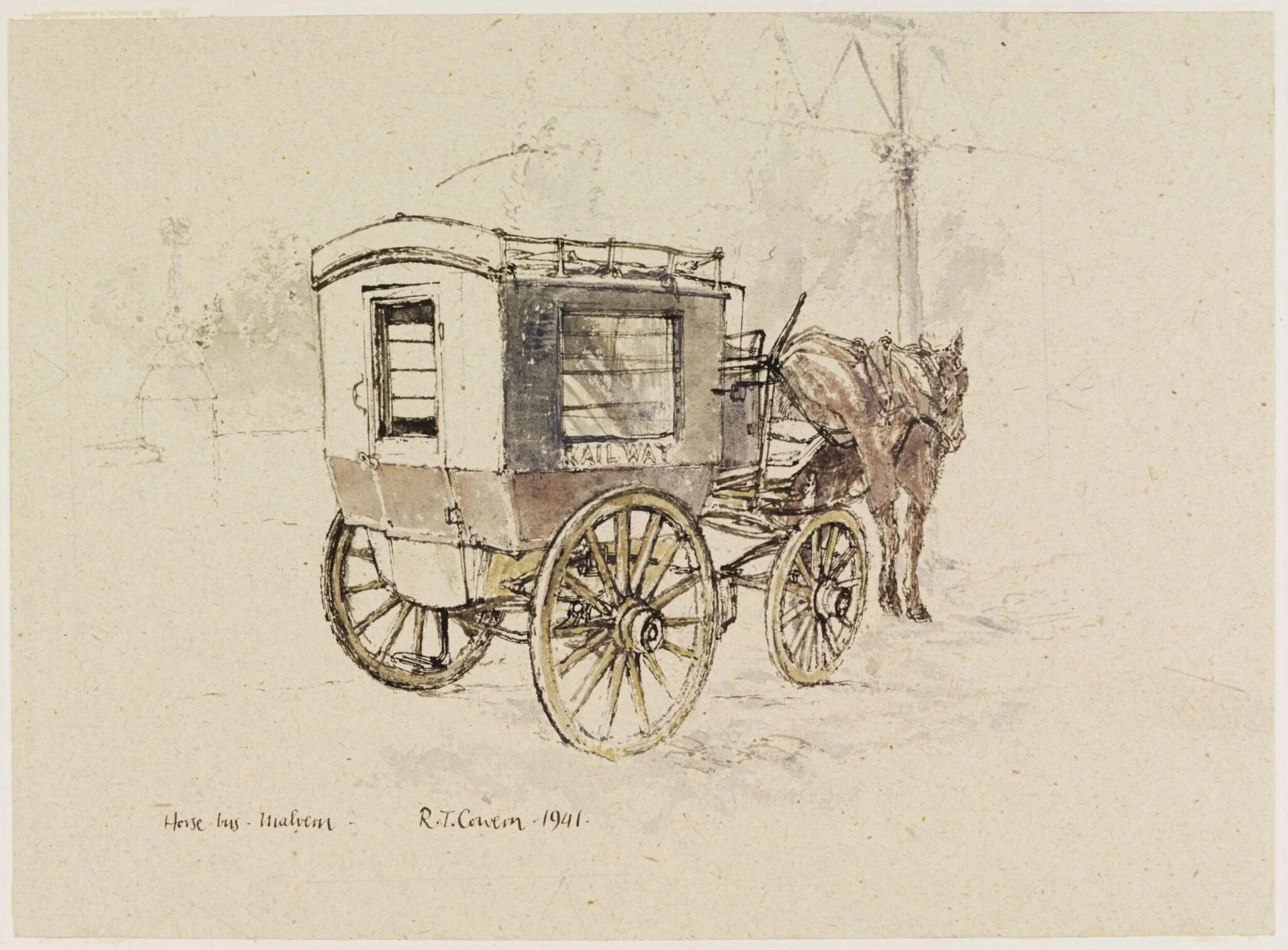 Horse Bus, Malvern, detail
