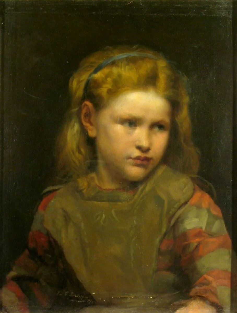 Portret de fetiță, detail