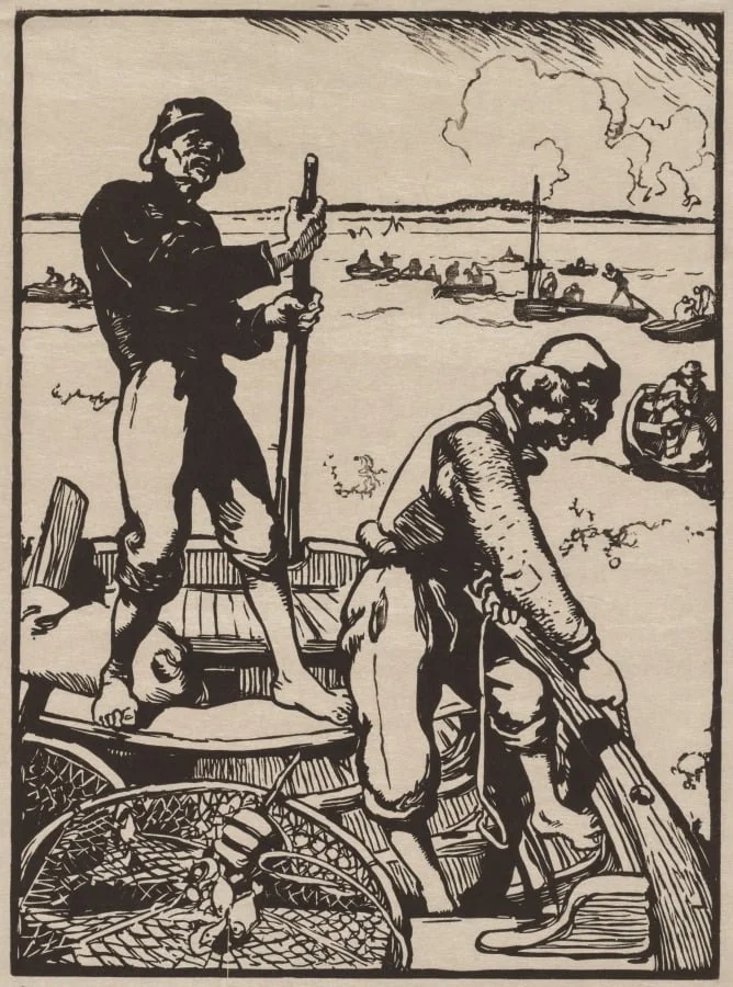 Shrimp Fishermen, detail