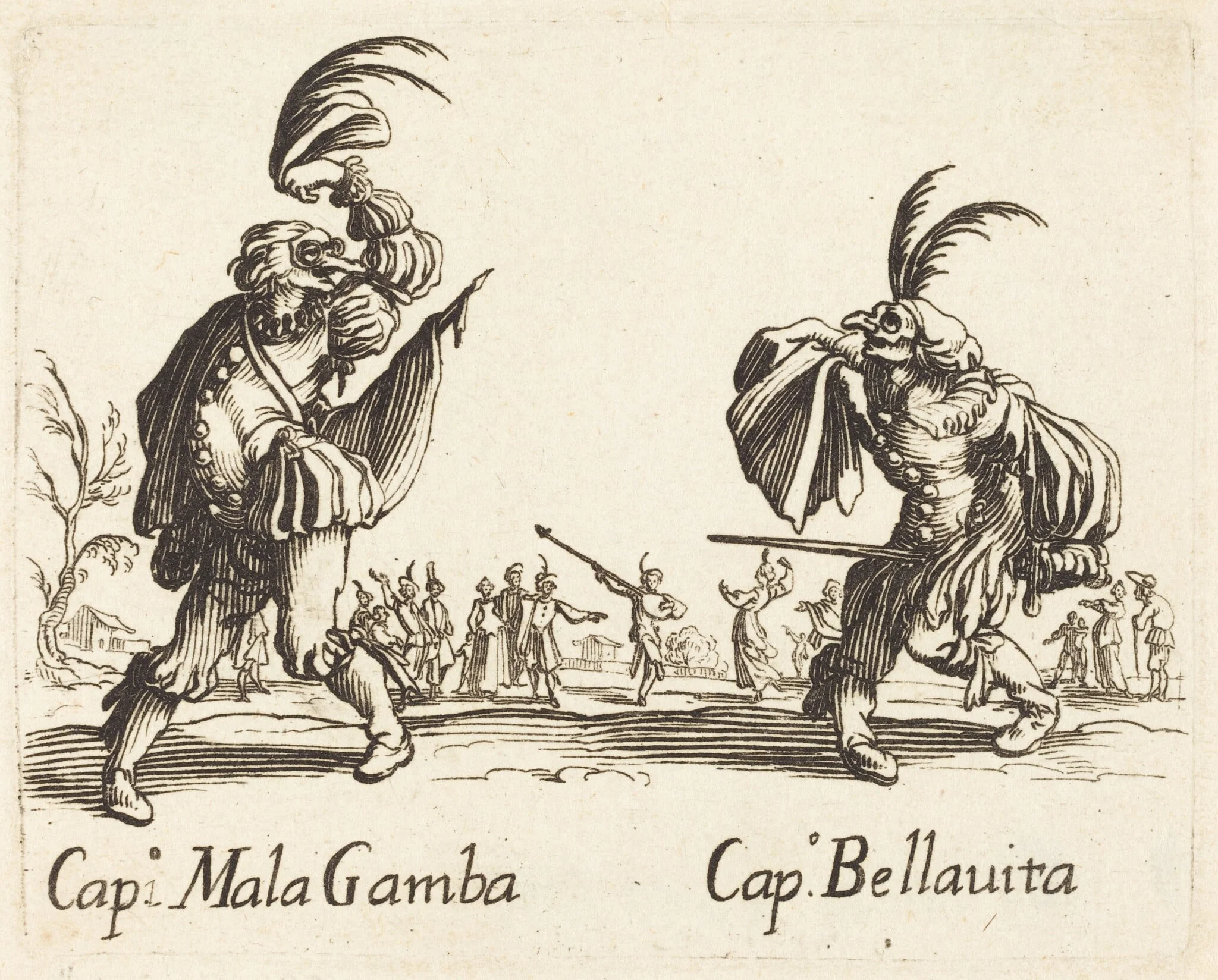 Cap. Mala Gamba and Cap. Bellavita, detail