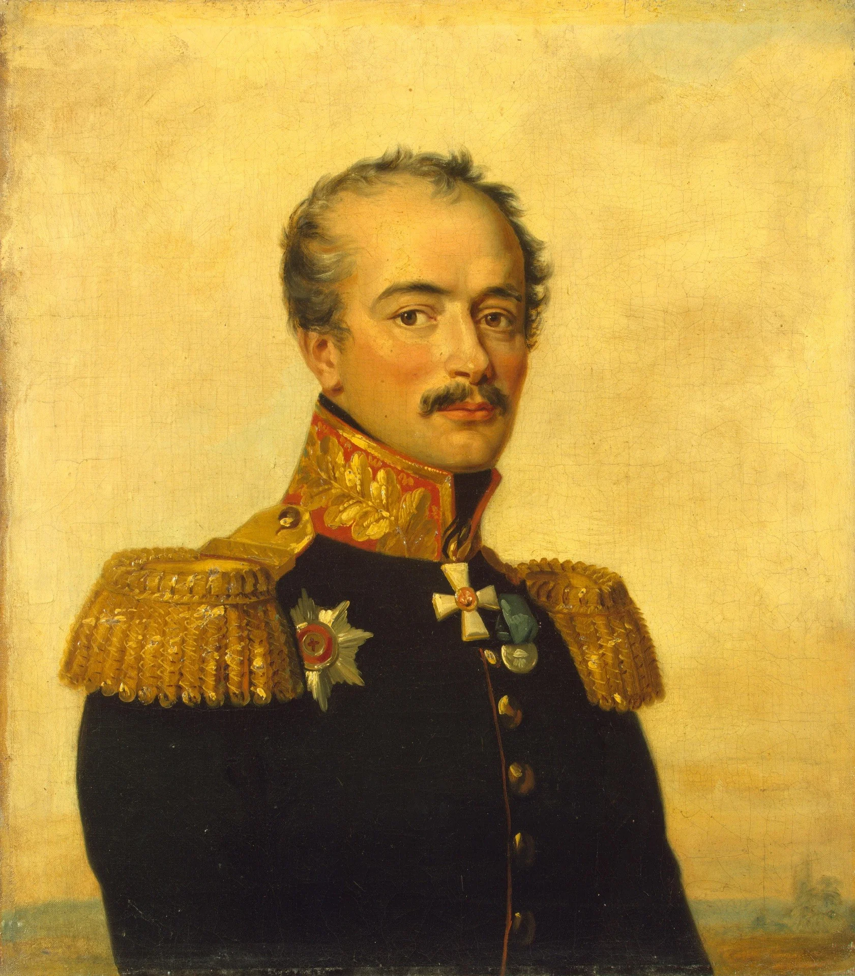 Portrait of Ivan M. Vadbolsky (1781-1861), detail