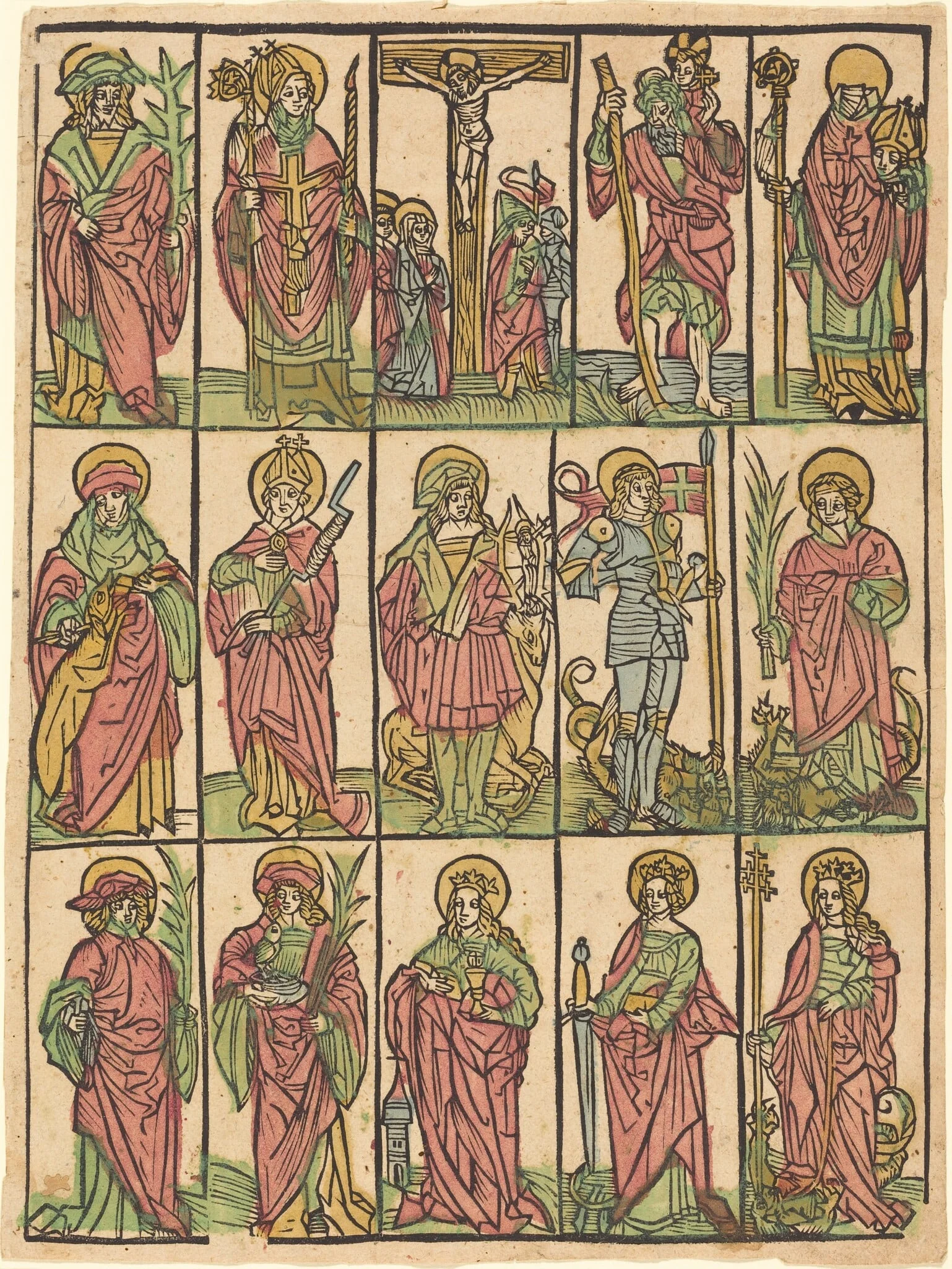 Fourteen Auxiliary Saints, detail