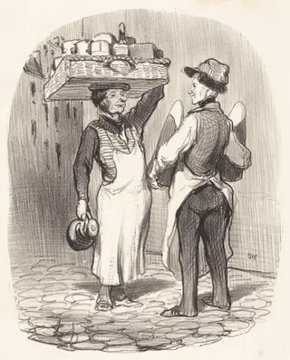 Des chargés d'affaires, by Honoré Daumier, ink, 1848