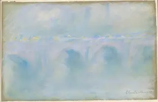 Waterloo Bridge, by Claude Monet, pastel, 1901