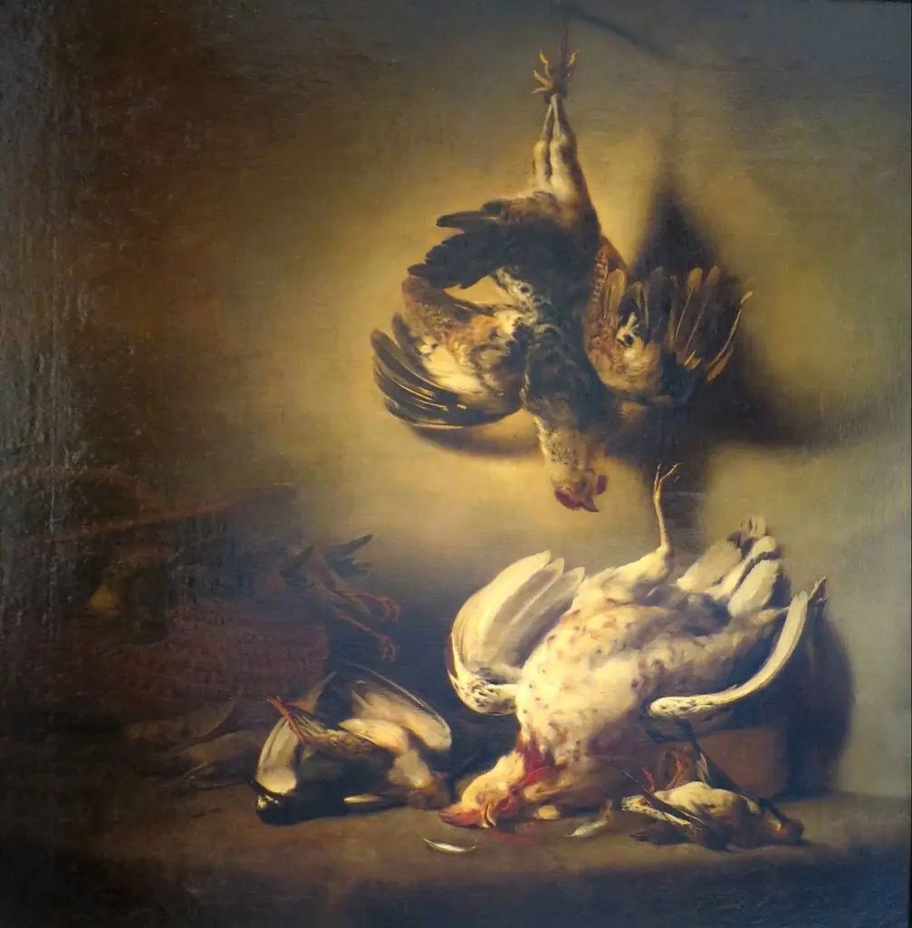 Dead Game, by Ferdinand Bol, oil, 1646