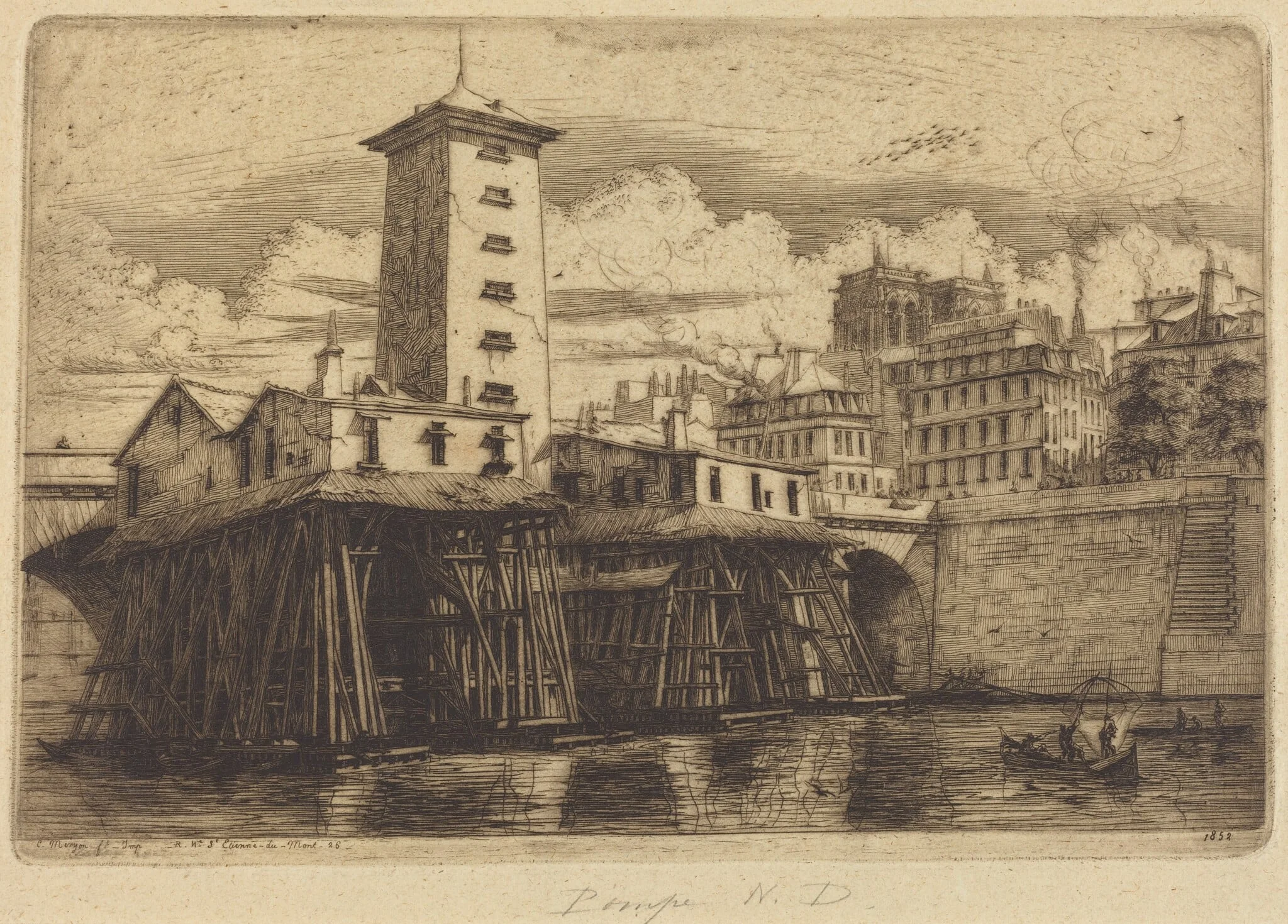 La Pompe Notre-Dame, Paris (The Notre-Dame Pump), detail