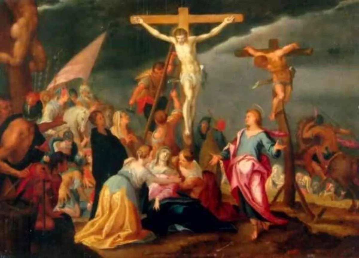 Răstignirea lui Iisus, detail