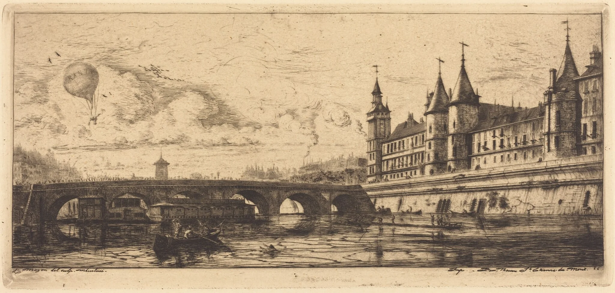 Le Pont-au-Change, Paris, detail