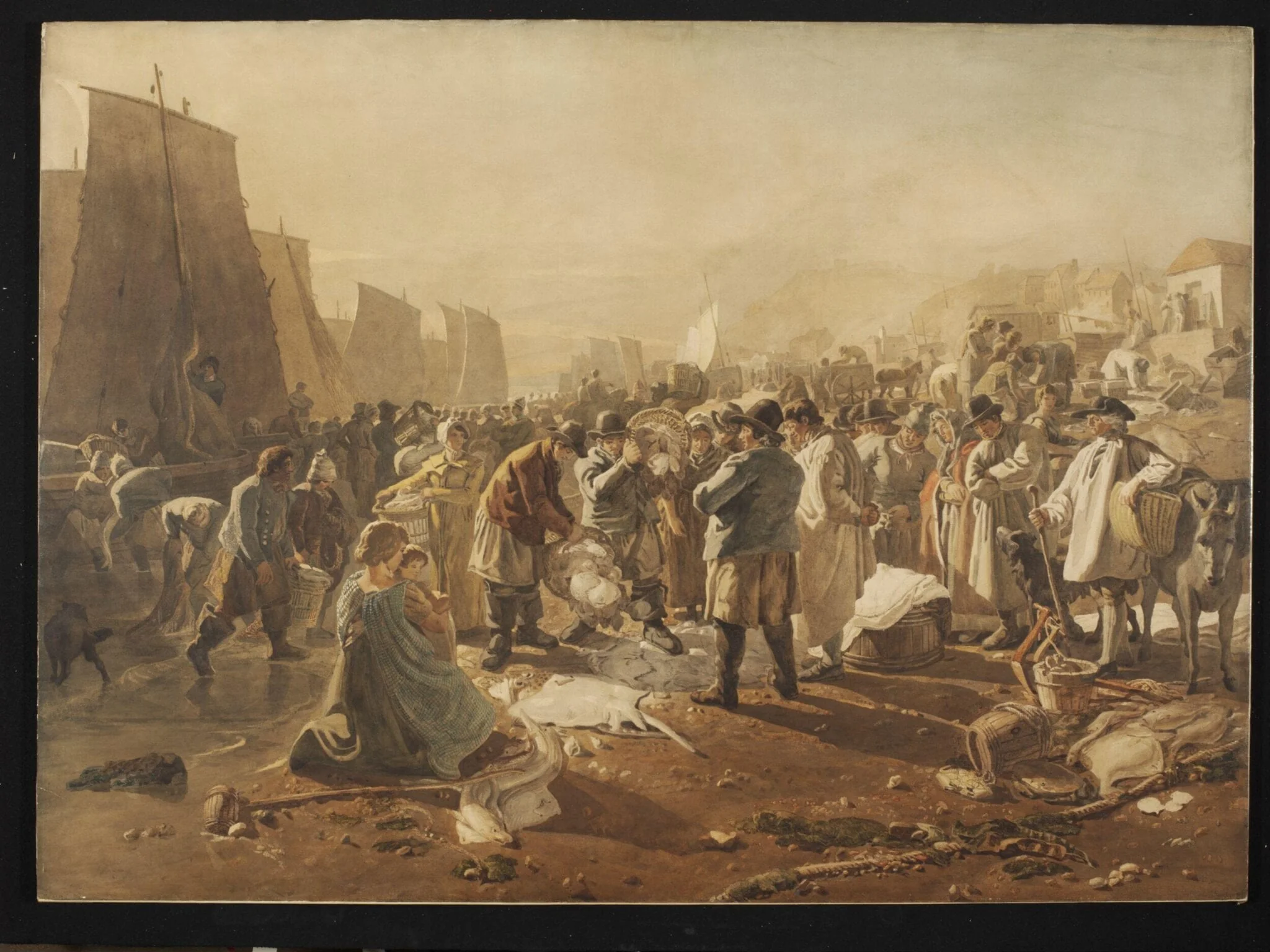 The Fish Market on the Beach, Hastings, detail
