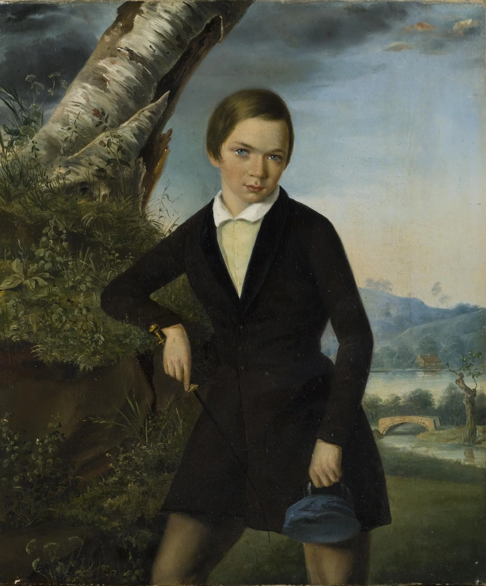 Portrait of Alexander Sokolovsky in Childhood, detail