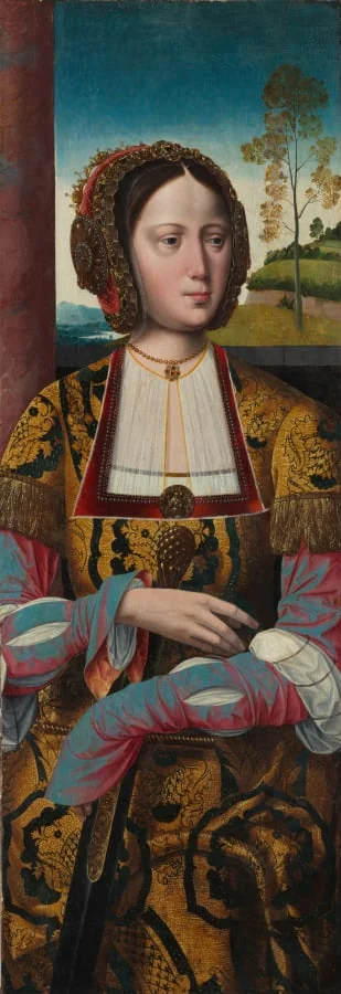 Saint Catherine, detail