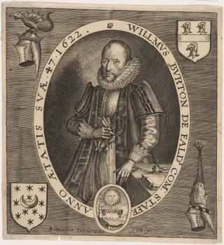 Willmus Burton de Falde (William Burton), by Francis Delaram, ink, 1622