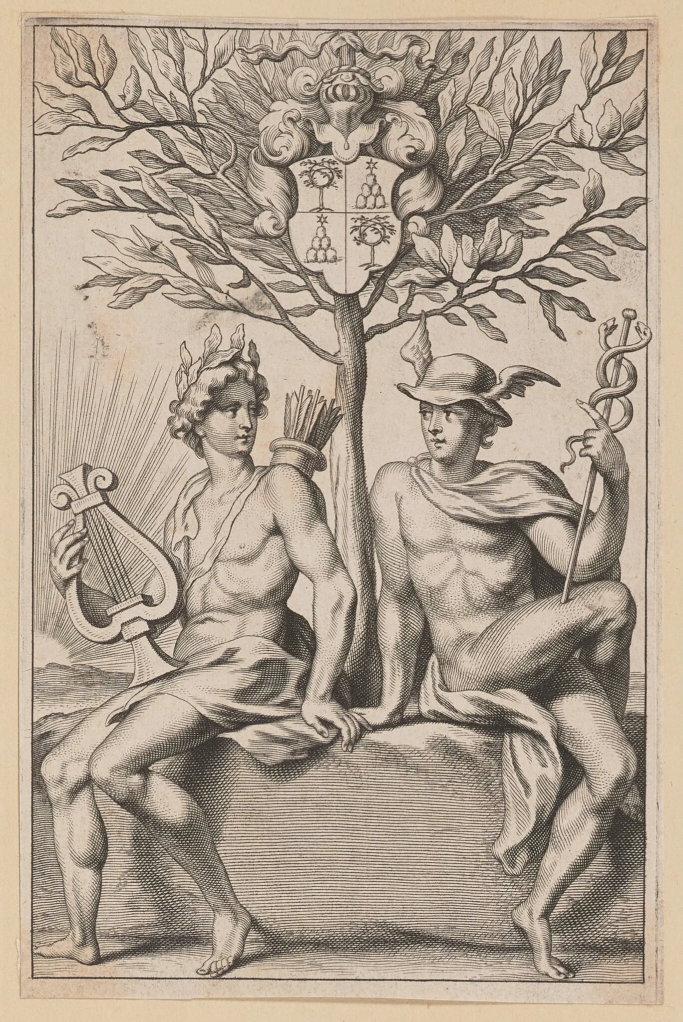 Title Page for Philomathi Musae Juveniles, detail