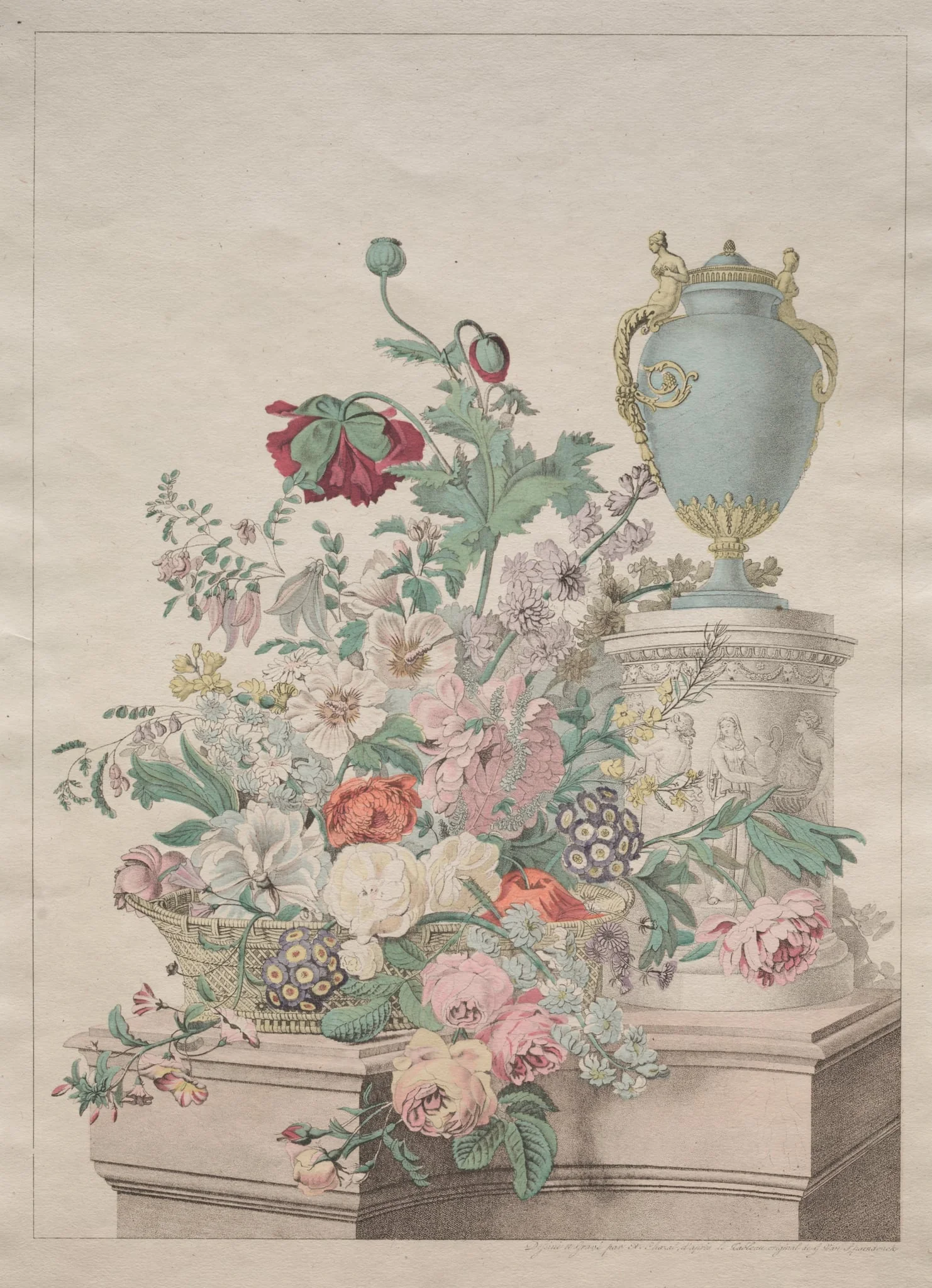 Flore Pittoresque ou Recueil de Fruits et de Fleurs, detail