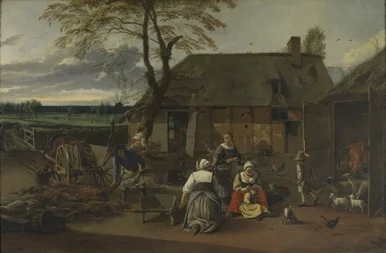 The Barnyard, detail