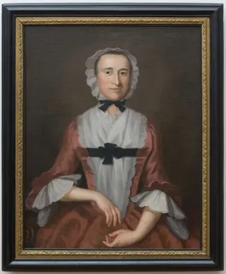 Mrs. William Allen, by John Hesselius, oil, 1756