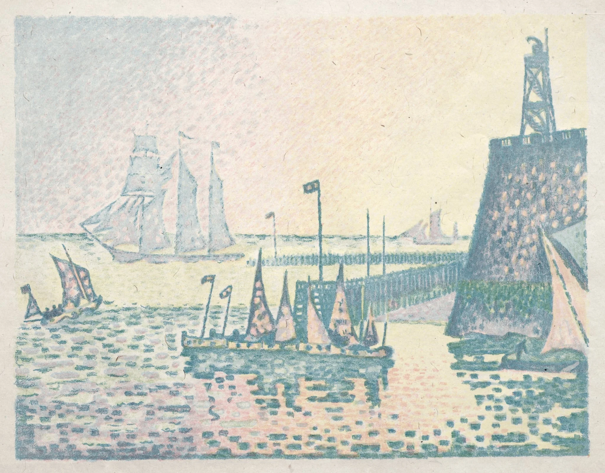 Evening, The Jetty at Vlissingen, detail