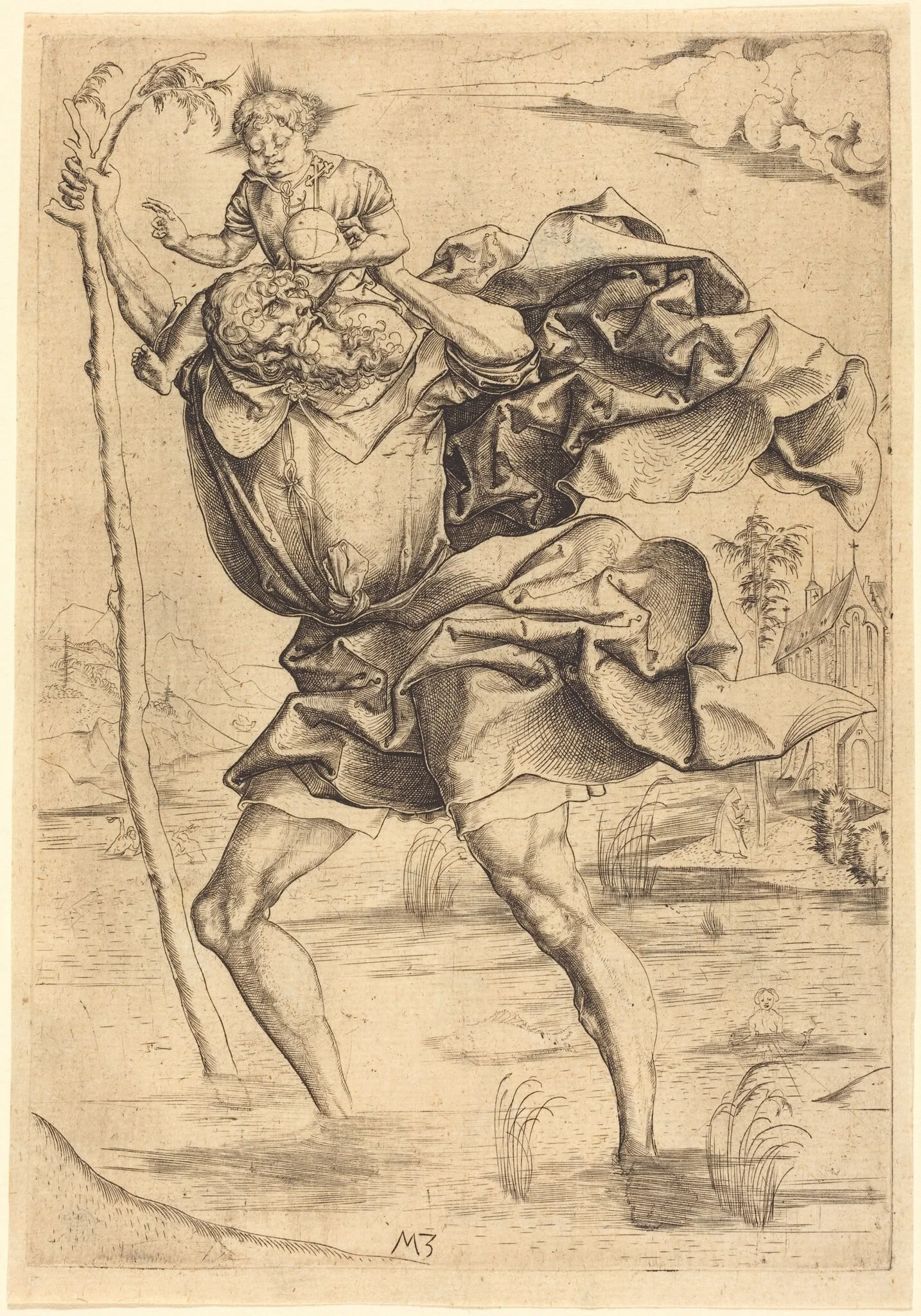Saint Christopher, detail