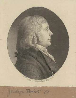 Judge Trist, by Charles B. J. Févret de Saint-Mémin, ink, 1798
