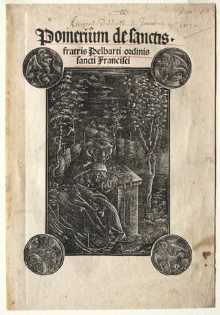 Pelbart of Temesvar Studying in a Garden, by Johann Otmar, 1620