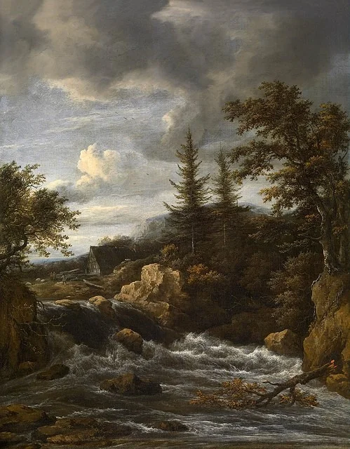 Waterfall in Norway, detail