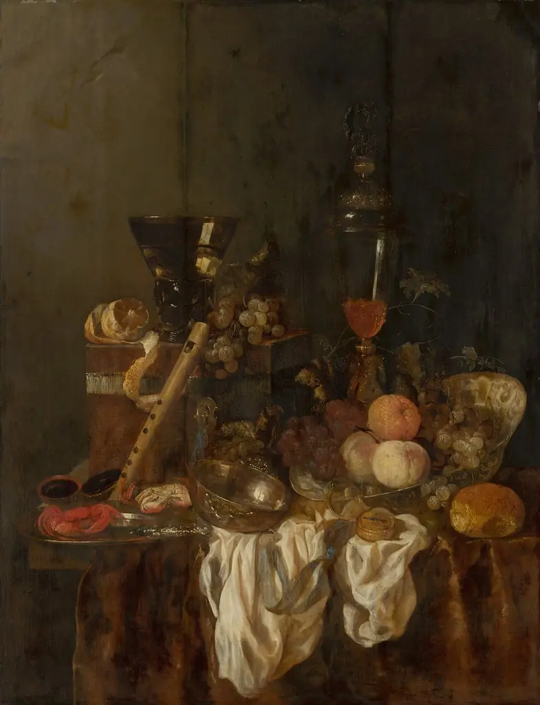 Suptuous Still Life., by Abraham van Beijeren, oil, 1655