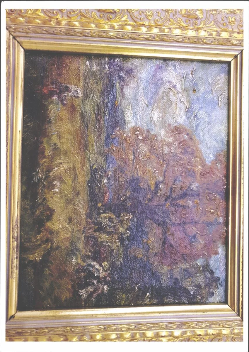 Peisaj cu țărancă, detail