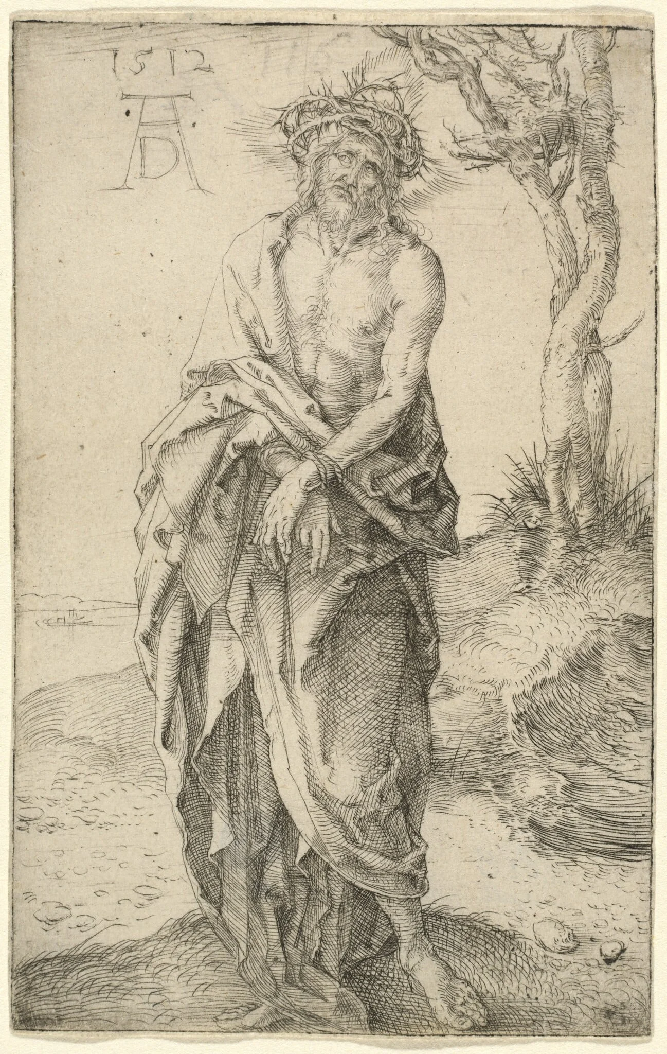 The Man of Sorrows with Hands Bound, detail