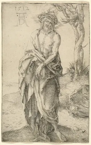 The Man of Sorrows with Hands Bound, by Albrecht Dürer, ink, 1512