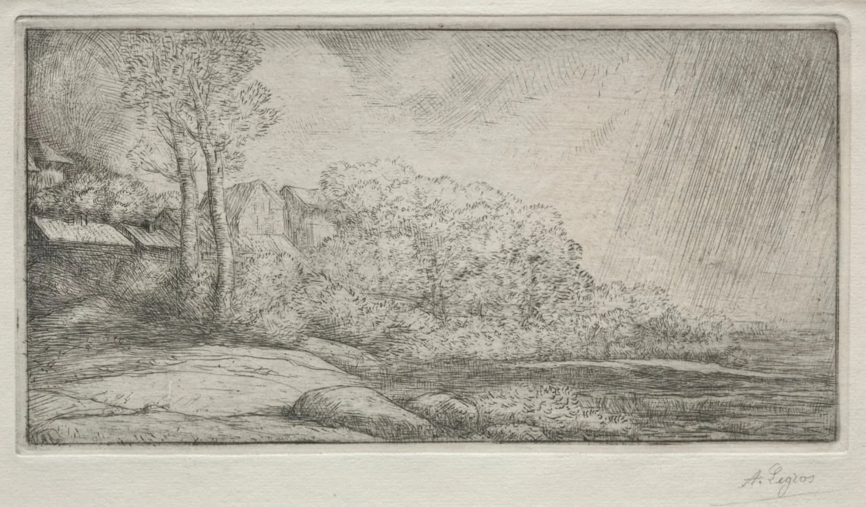 Landscape with Two Trees (Paysage aux deux Arbres), detail