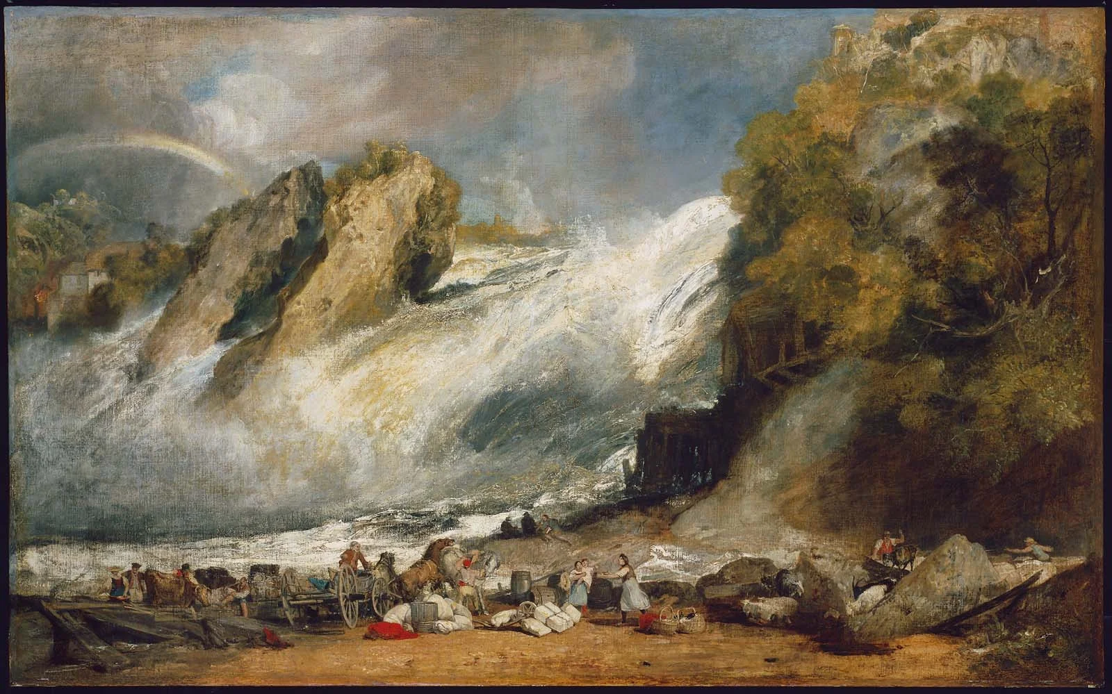 Fall of the Rhine at Schaffhausen, detail