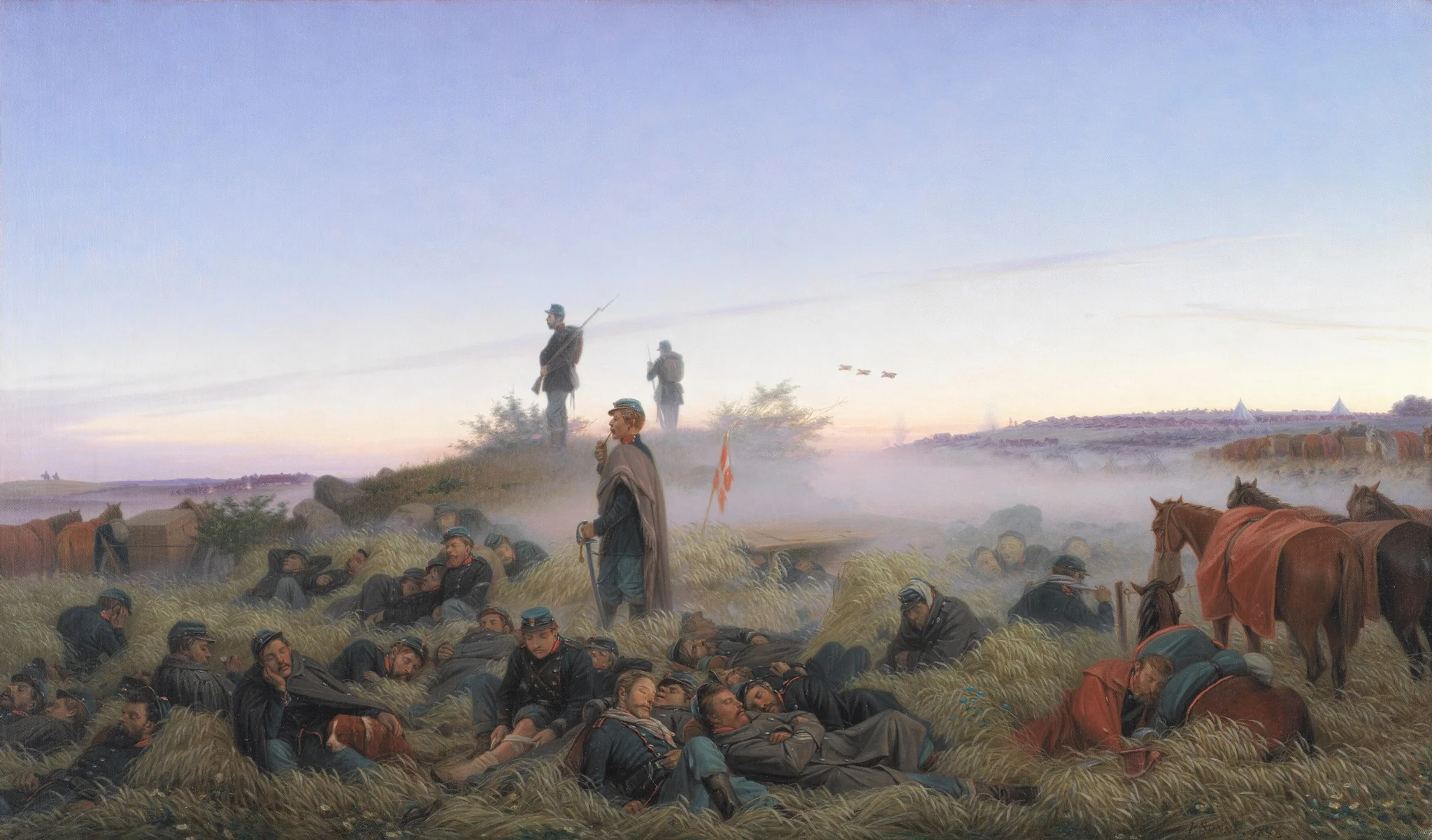 The Morning After the Battle of Isted 25 July 1850, detail