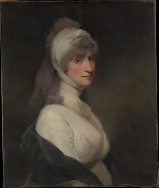 Mrs. Thomas Pechell (Charlotte Clavering, died 1841), by John Hoppner, oil, 1800