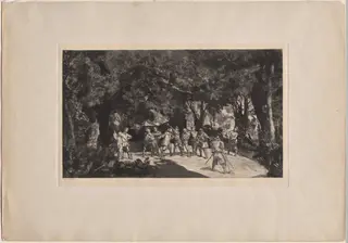 Simplicius among the Soldiers, by Max Klinger, 1881