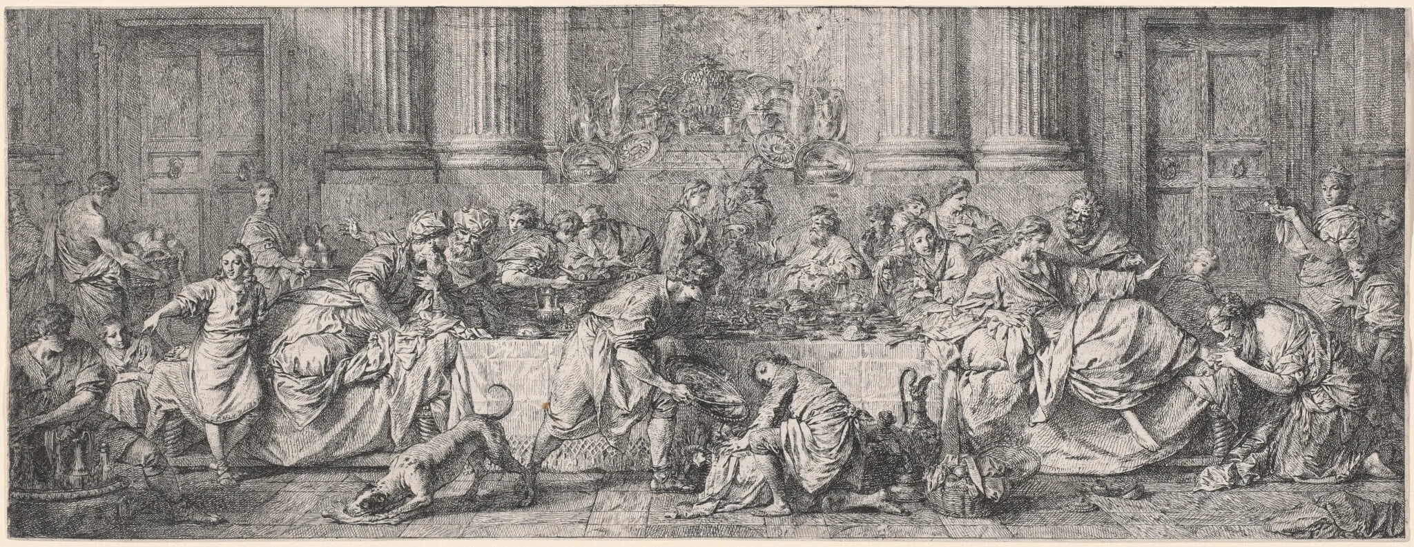 The Feast in the House of Simon, detail