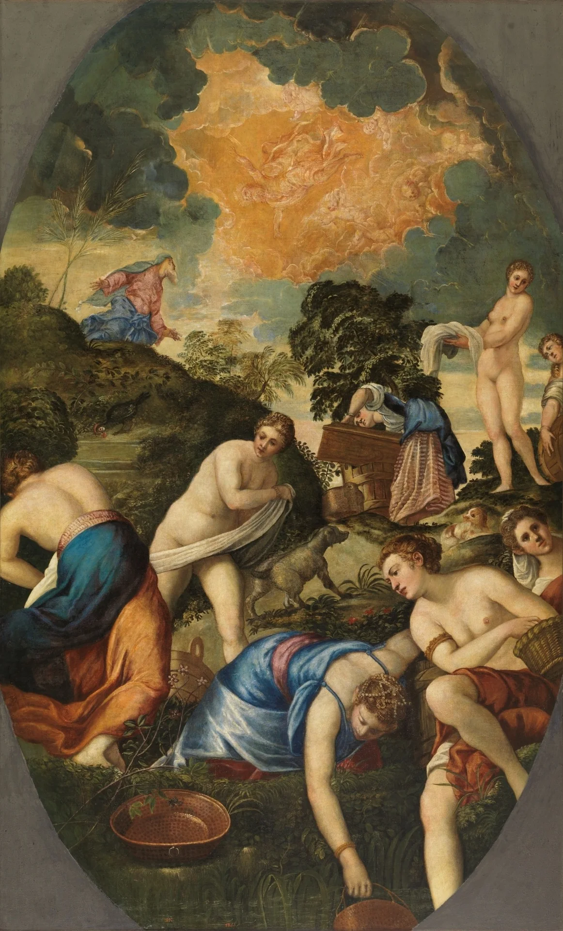 The Purification of the Midianite Virgins, detail
