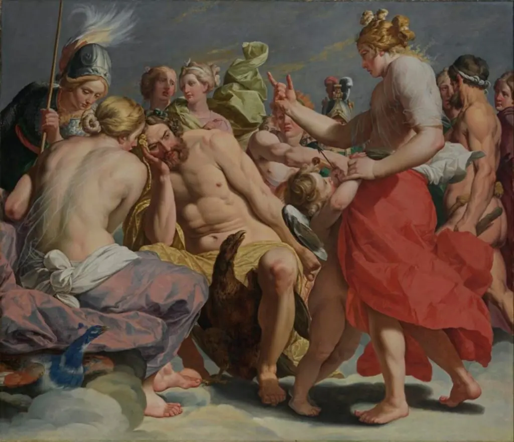 Mount Olympus, by Abraham Janssens I, oil, 1615