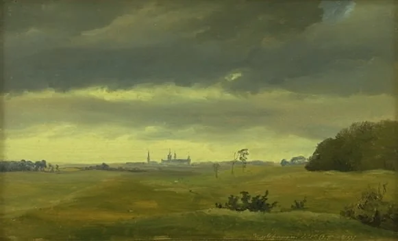 A View of Frederiksborg from Hestehaven, detail