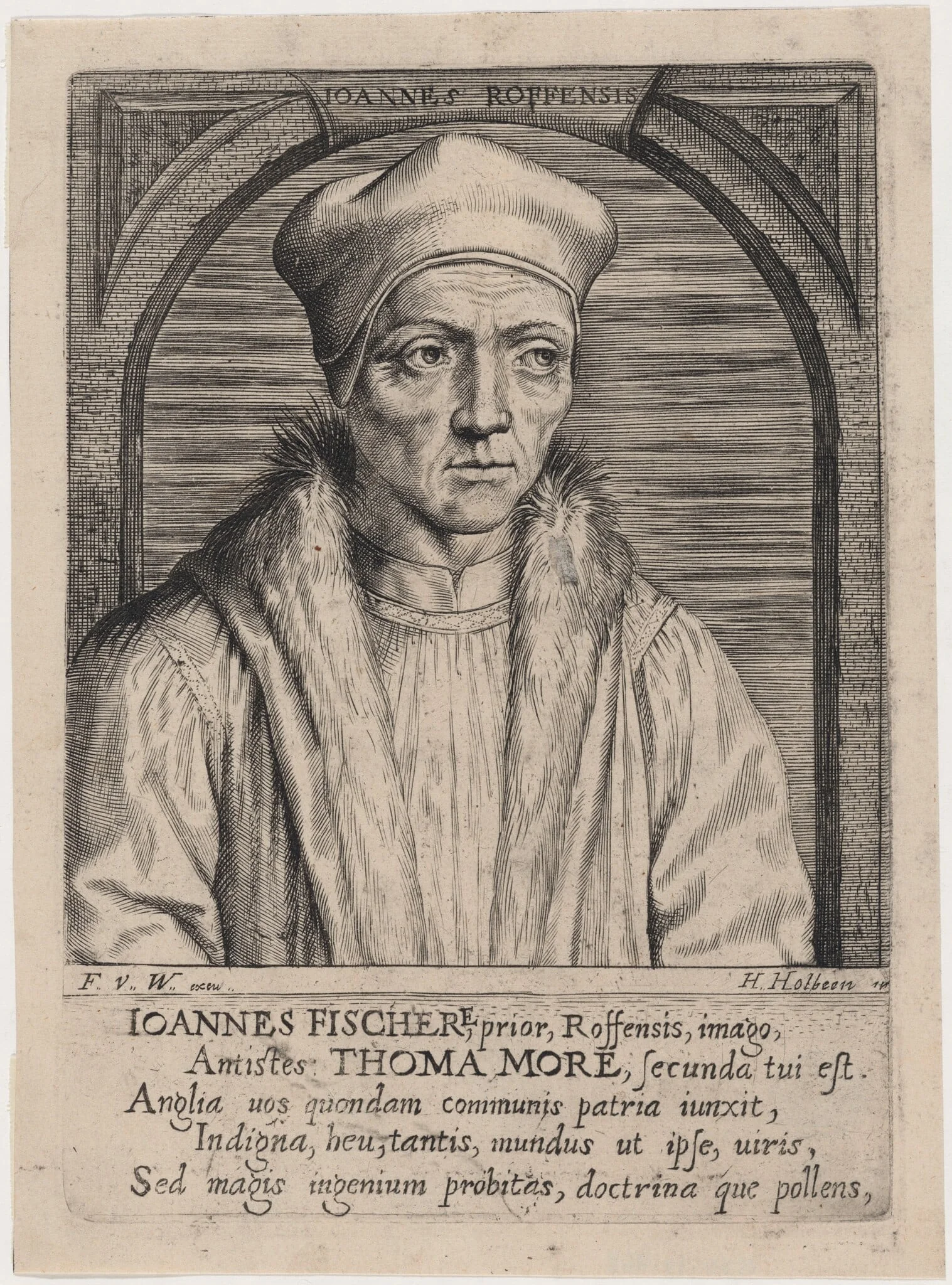 John Fisher, Bishop of Rochester, detail