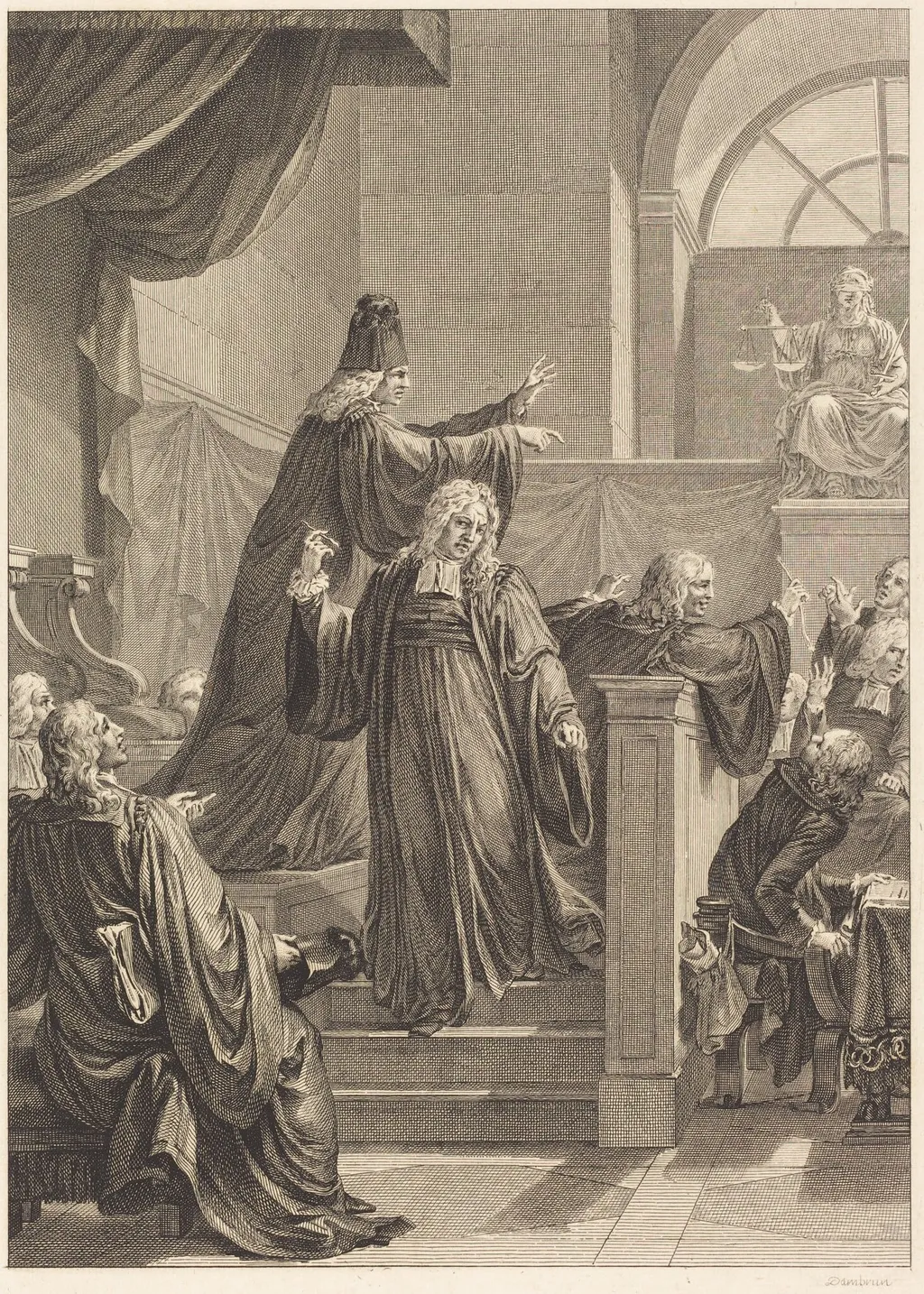 Le juge de mesle, by Jean Dambrun, ink, 1774