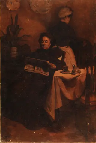 La Petite Rentiere, by Eduardo Sívori, oil, 1895