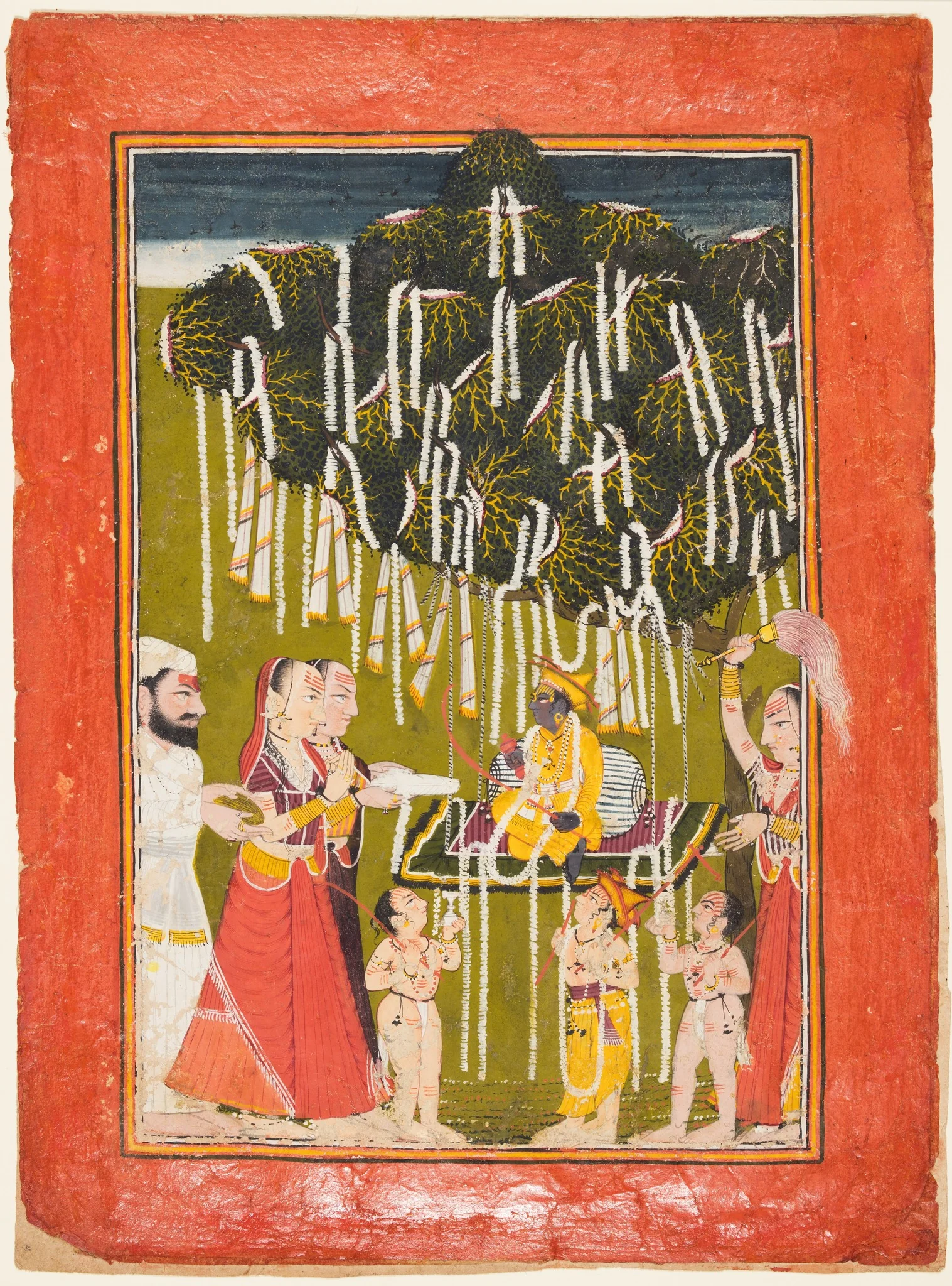 Fertility Worship of Krishna, detail